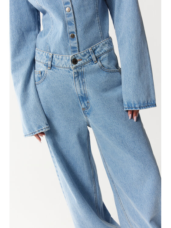 Magda Matyja Magda Matyja Jeansy MADISON JEANS Niebieski Loose Fit