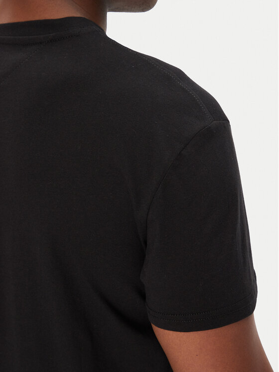 Tommy Jeans Tommy Jeans T-Shirt Flag Linear DM0DM21911 Schwarz Regular Fit