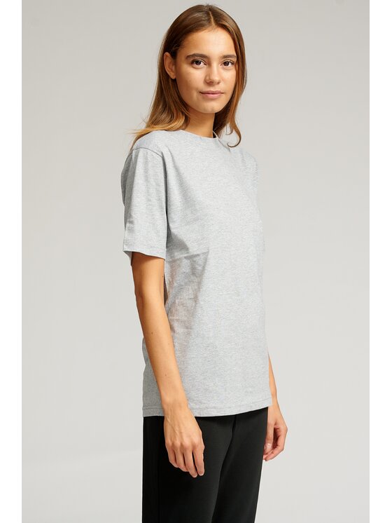 TeeShoppen TeeShoppen T-Shirt 'Oversized Collection' Szary Oversize