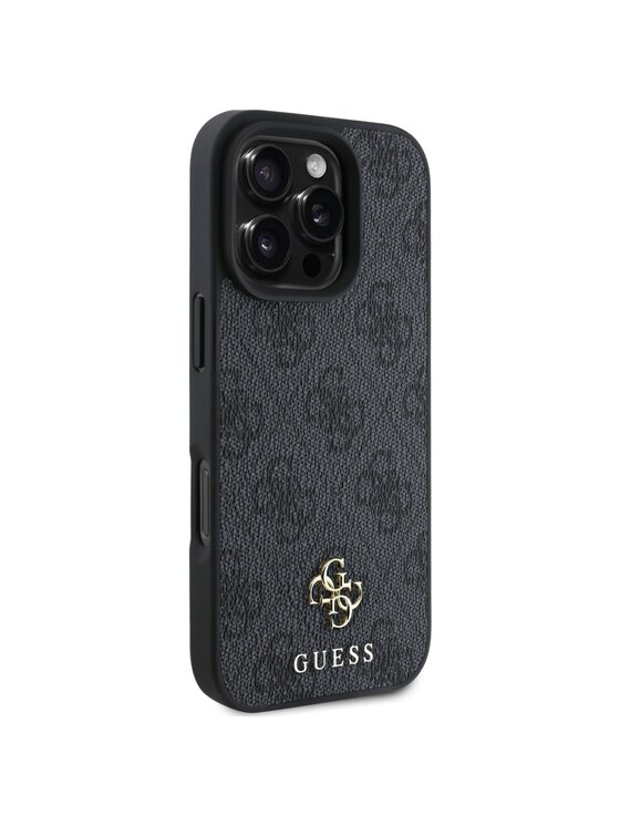 Guess Guess Etui na telefon HC Resin Bottom Glitter Czarny
