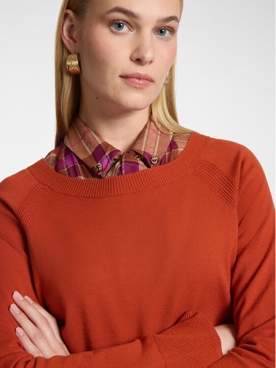 Elena Mirò Elena Mirò Sweter M022Z000782N017 Pomarańczowy Regular Fit
