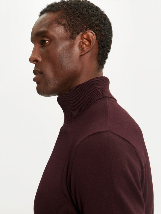 Brave Soul Brave Soul Rolák MK-230HUME05 Bordová Regular Fit