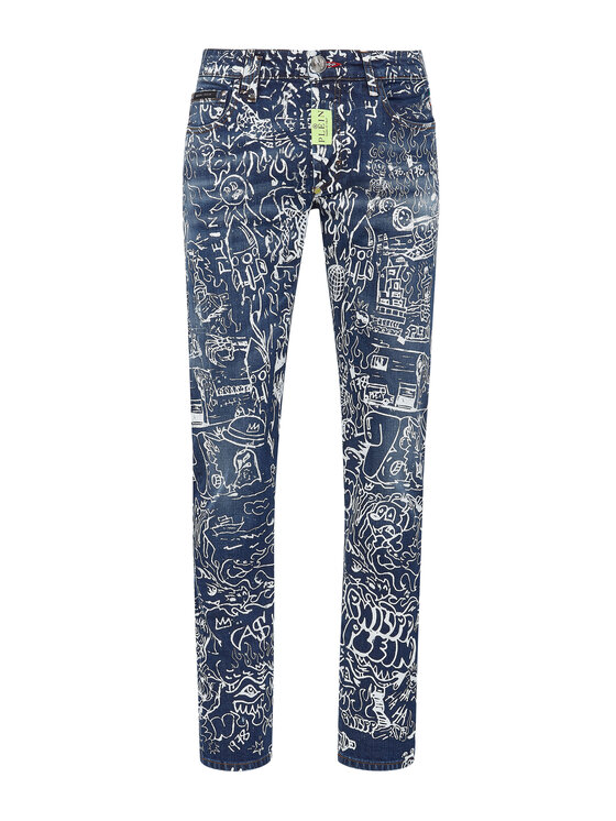 PHILIPP PLEIN PHILIPP PLEIN Jeansy 917 Błękitny Straight Leg