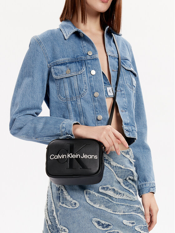 Calvin Klein Jeans Geantă Sculpted Camera Bag18 Mono K60K610275 Negru