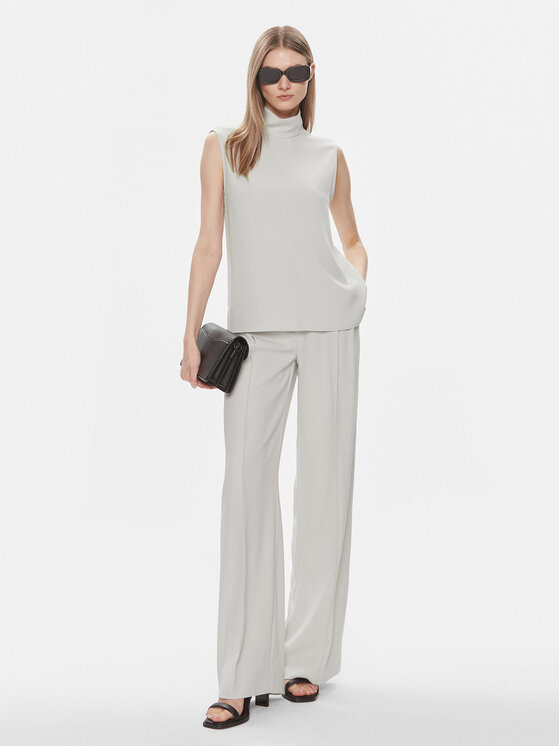 Calvin Klein Calvin Klein Bluzka K20K206376 Szary Regular Fit