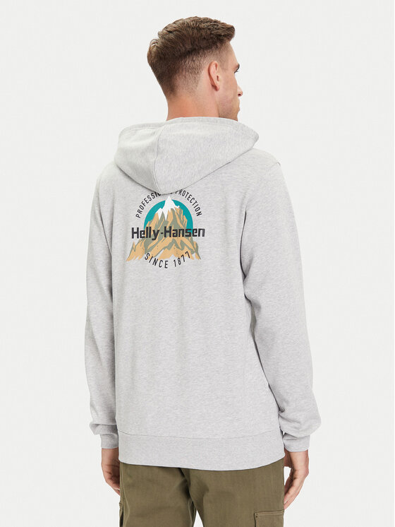 Helly Hansen Helly Hansen Bluza Core Graphic 54524 Szary Regular Fit