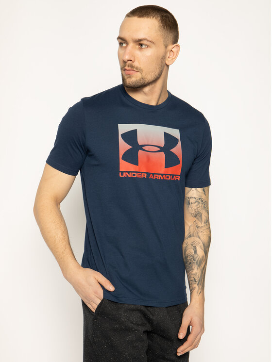 Under Armour Under Armour T-Shirt Ua Boxed Sportstyle 1329581 Σκούρο μπλε Loose Fit