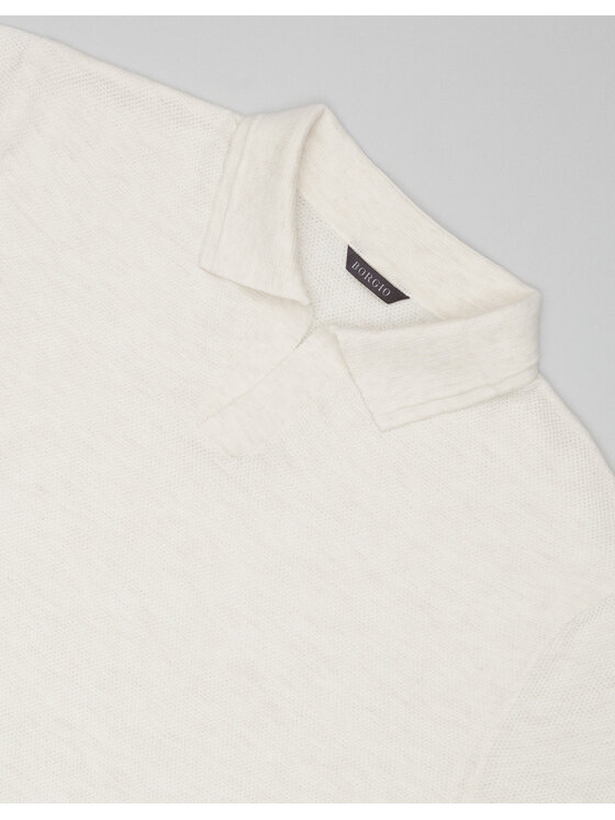 Borgio Borgio Polo PROVAGLIO B Biały Classic Fit