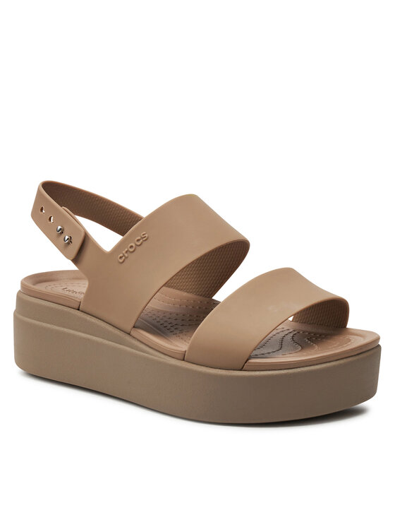 Crocs Crocs Szandál Brooklyn Low Wedge W 206453 Bézs