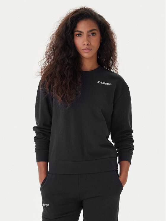 Kappa Kappa Mikina Logo Fekka 371M5EW Černá Regular Fit
