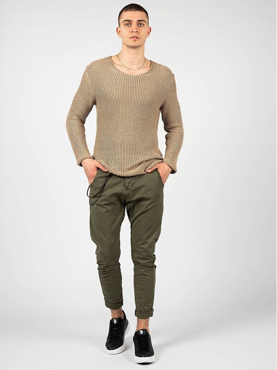 Xagon Xagon Spodnie materiałowe P2303 2CR 4015 Zielony Skinny Fit