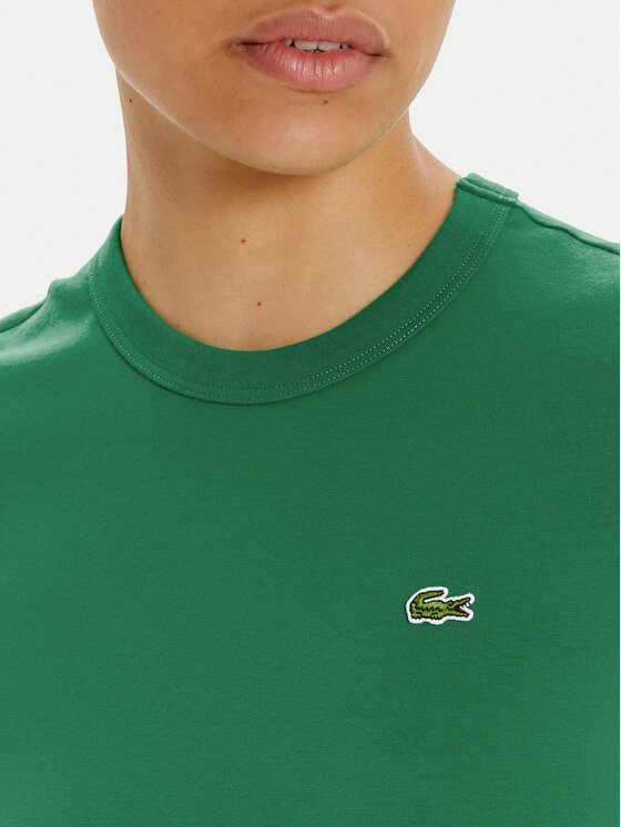 Lacoste Lacoste Тишърт TF7218 Зелен Slim Fit
