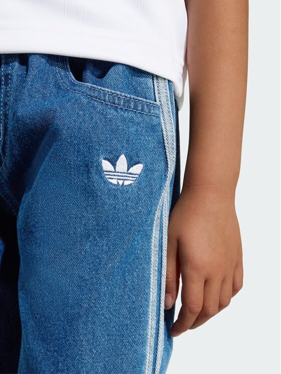 adidas adidas Spodnie dresowe Firebird denim Błękitny Loose Fit