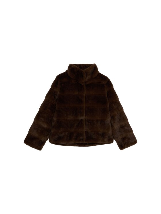 Oltre Oltre Cappotto 8719R001286N032 Marrone Boxy Fit