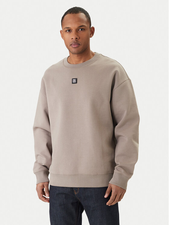 HUGO Bluză Dettil 50533689 Bej Relaxed Fit