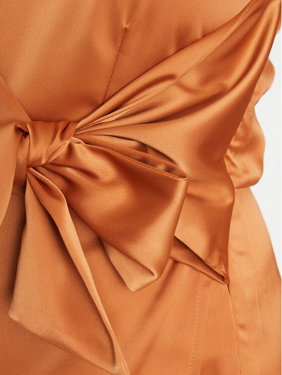 YAS YAS Abito da cocktail 26031522 Marrone Regular Fit