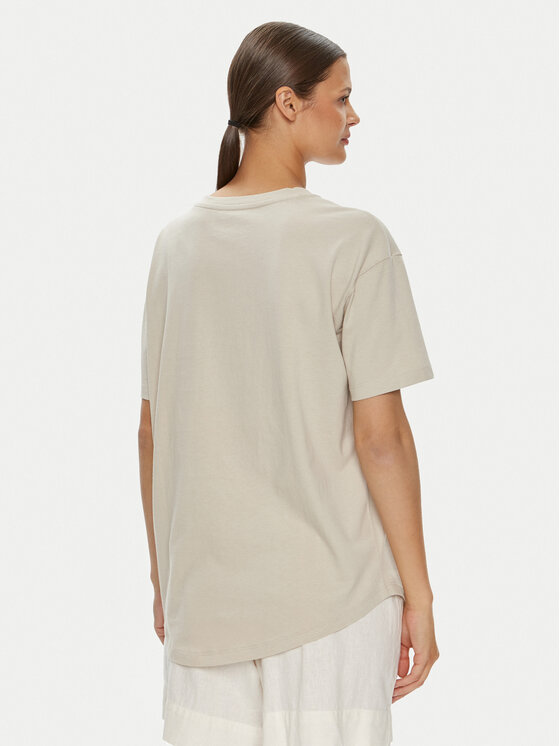 Gap Gap Marškinėliai 627139-03 Écru Loose Fit