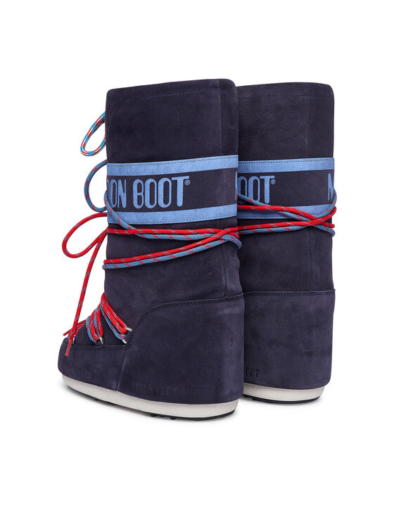 Moon Boot Moon Boot Snehule Mb Icon Suede Laces 80D1403050 Tmavomodrá