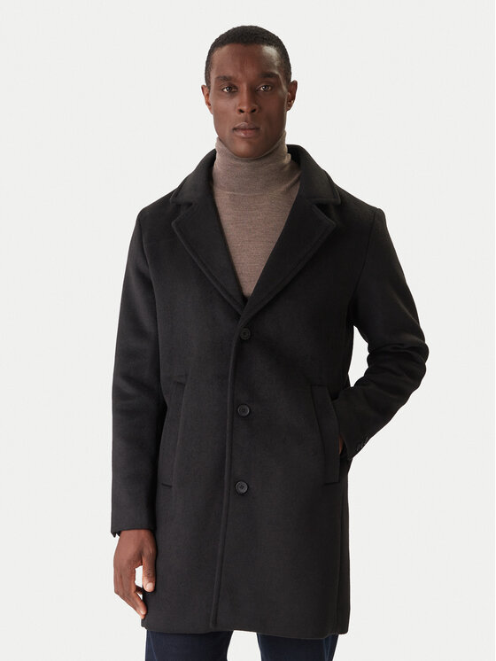Jack & Jones Jack&Jones Demisezoninis paltas Blastanford 12286263 Juoda Regular Fit