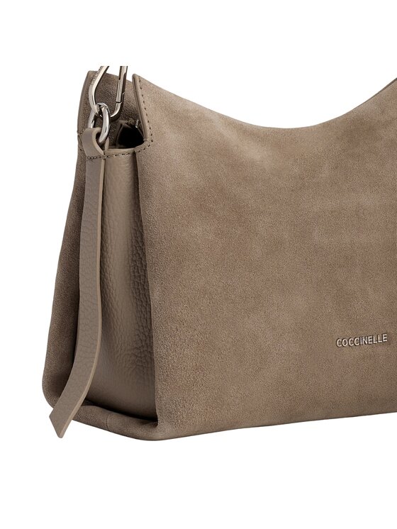 Coccinelle Coccinelle Torebka Boheme Suede Bimaterial 200s Brązowy jasny