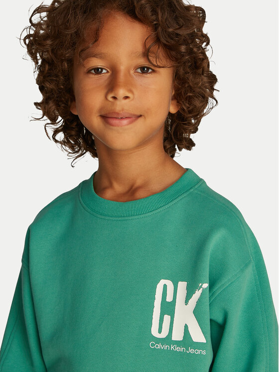 Calvin Klein Jeans Calvin Klein Jeans Μπλούζα Summer IB0IB02462 Πράσινο Regular Fit
