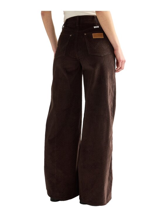 Wrangler Wrangler Spodnie materiałowe 112386728 Brązowy Relaxed Fit