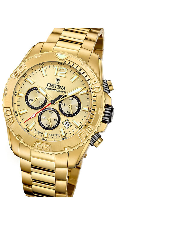 Festina Festina Zegarek F20684-1 Złoty