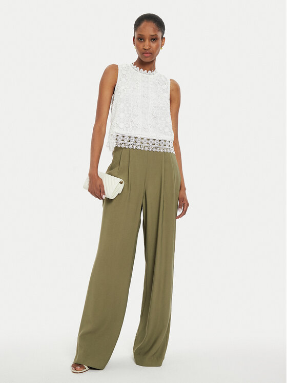 Morgan Morgan Palazzo hlače 242-PVADIA Zelena Loose Fit