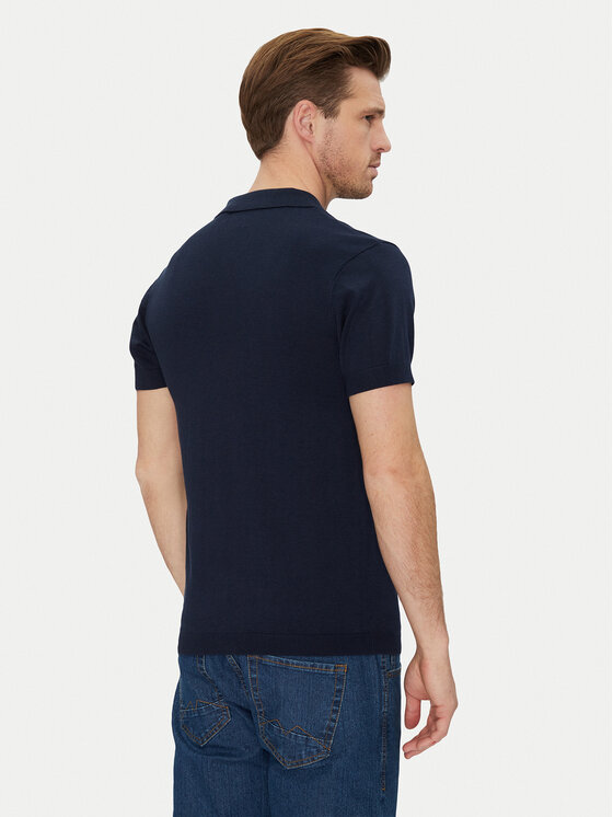 Blend Blend Polo marškinėliai 20718362 Tamsiai mėlyna Regular Fit