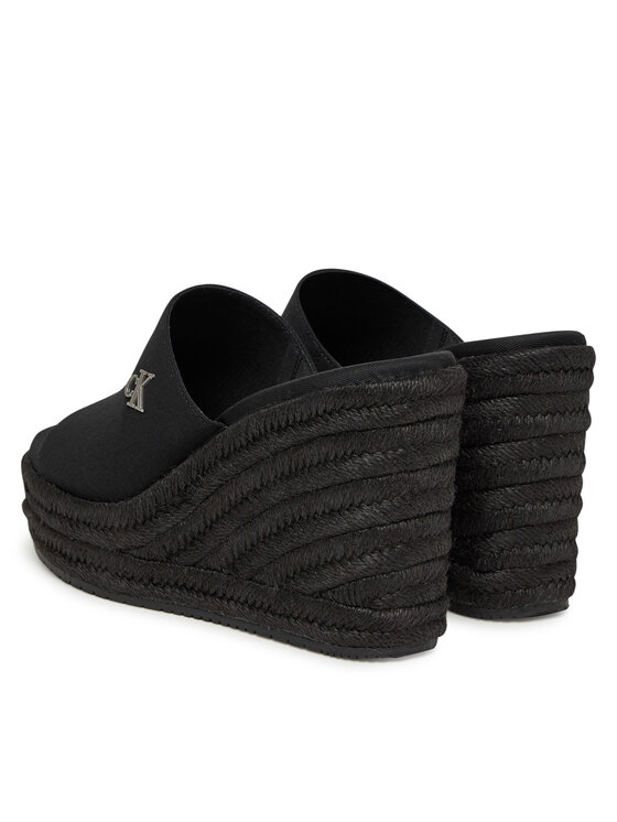 Calvin Klein Jeans Calvin Klein Jeans Espadrilles Wedge Rope Slide Mg YW0YW01699 Schwarz