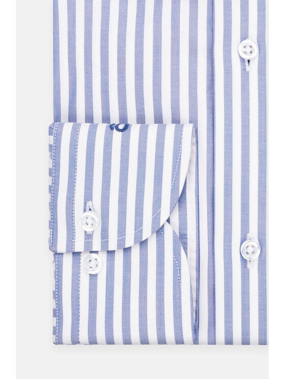 Lancerto Lancerto Koszula Perugia KO051222000054 Niebieski Slim Fit