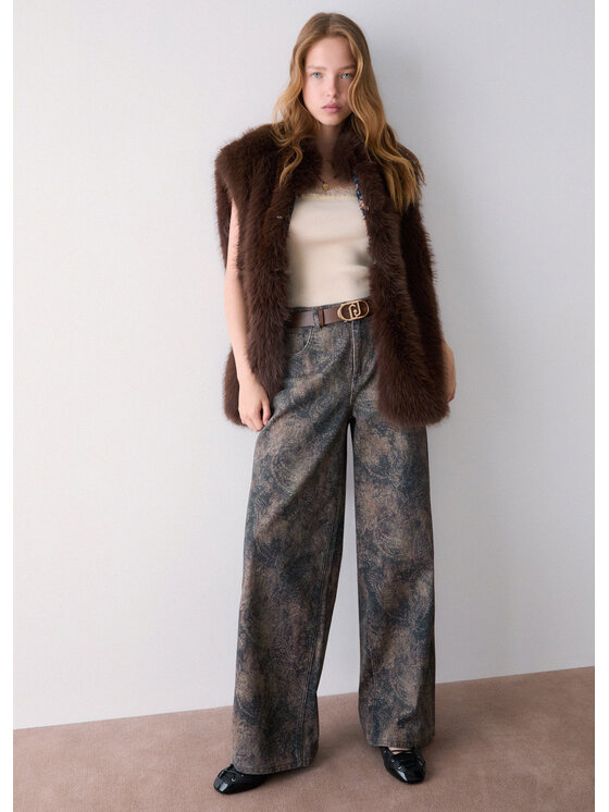 Liu Jo Liu Jo Pantaloni di tessuto UF6163T684AL9146 Marrone Regular Fit