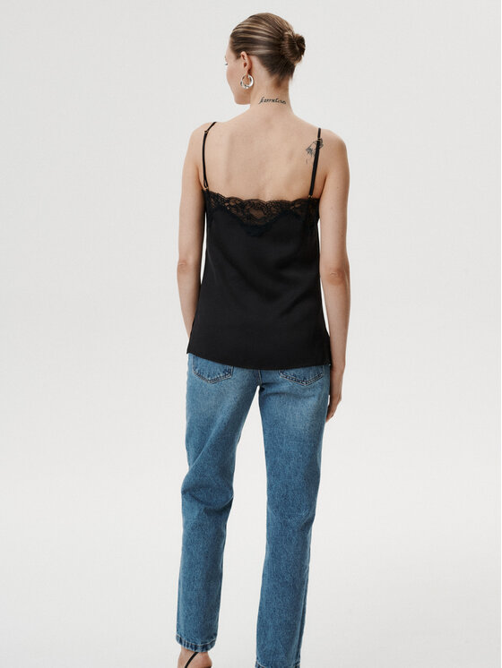MARI PRETI MARI PRETI Top Elise Černá Regular Fit