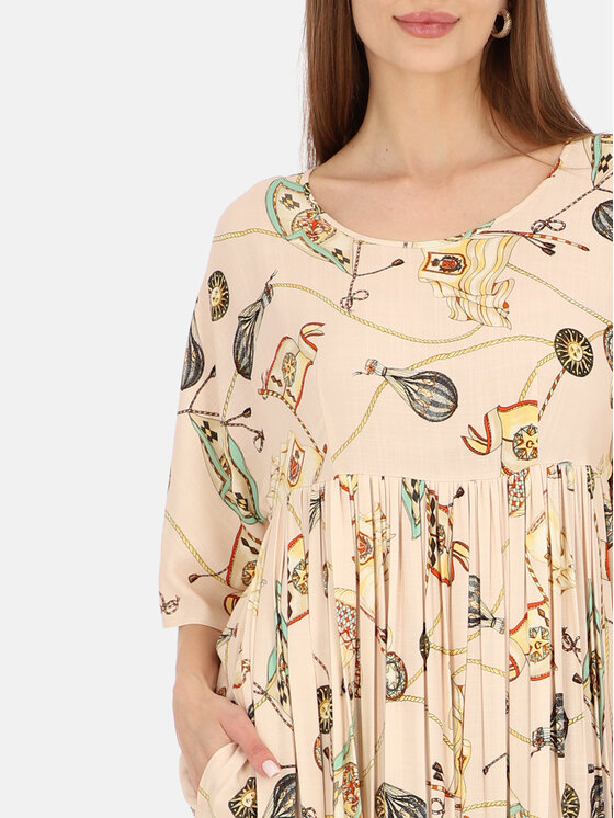 L’AF L’AF Sukienka letnia Daisy Beżowy Regular Fit