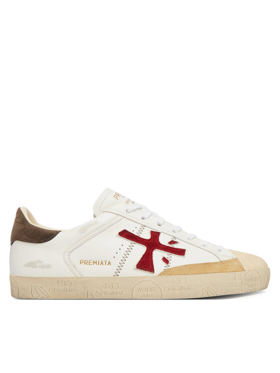 Premiata Premiata Sneakersy Steven Var 8044 Biela