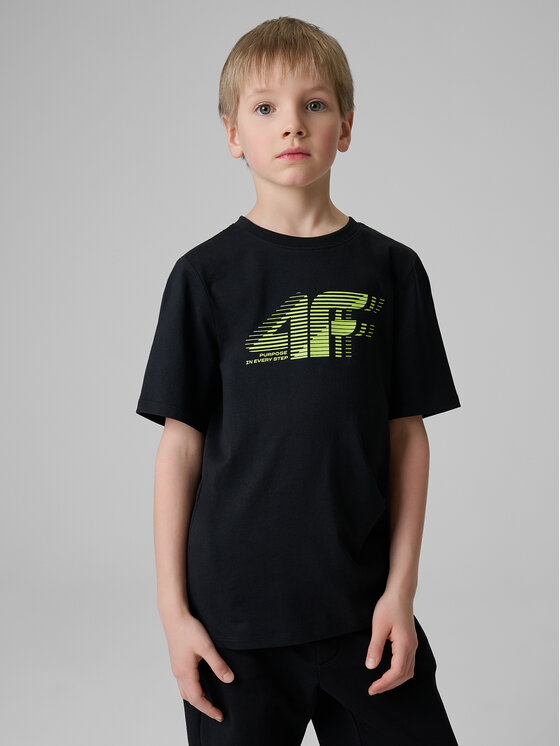4F 4F T-Shirt PLAY SEASON Czarny Regular Fit