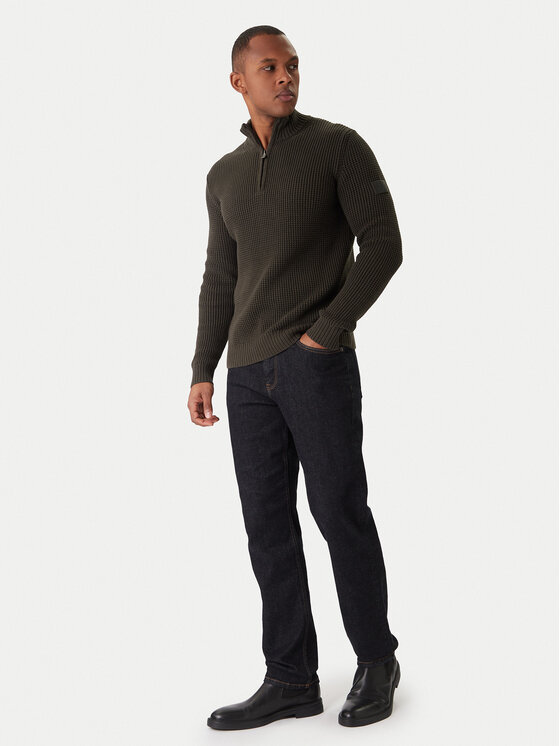 JOOP! Jeans JOOP! Jeans Sweter Henrios 30047663 Zielony Modern Fit