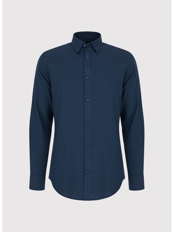 Pako Lorente Pako Lorente Koszula P25WF-1X-019 Granatowy Slim Fit