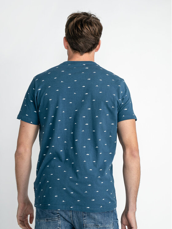 Petrol Industries Petrol Industries T-Shirt M-1030-TSR657 Μπλε Regular Fit