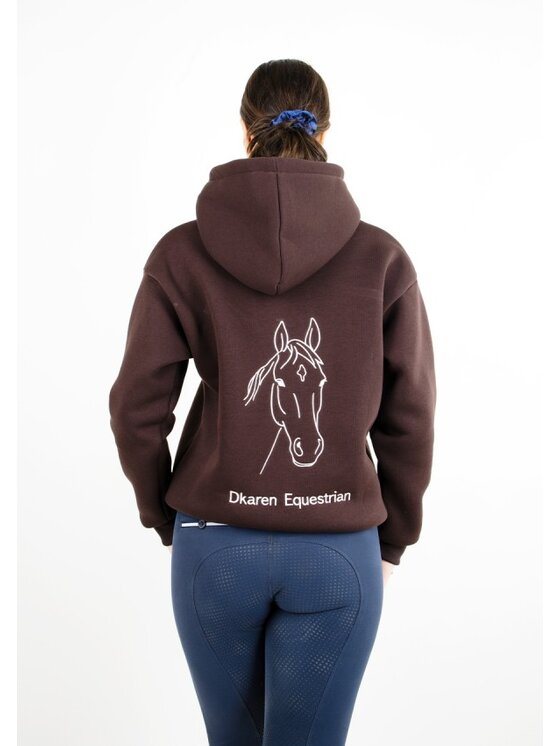 DKaren Sport DKaren Sport Bluza Eq 001 Brązowy Classic Fit