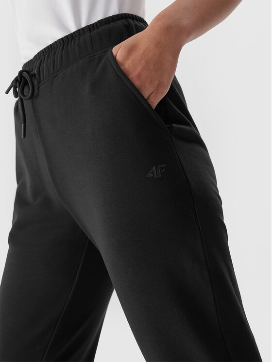 4F 4F Jogginghose 4FAW23TTROF475 Schwarz Regular Fit