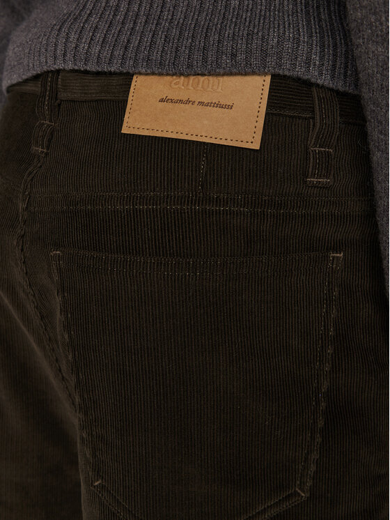 AMI Paris AMI Paris Szövet nadrág HTR102 CO0089 Barna Regular Fit