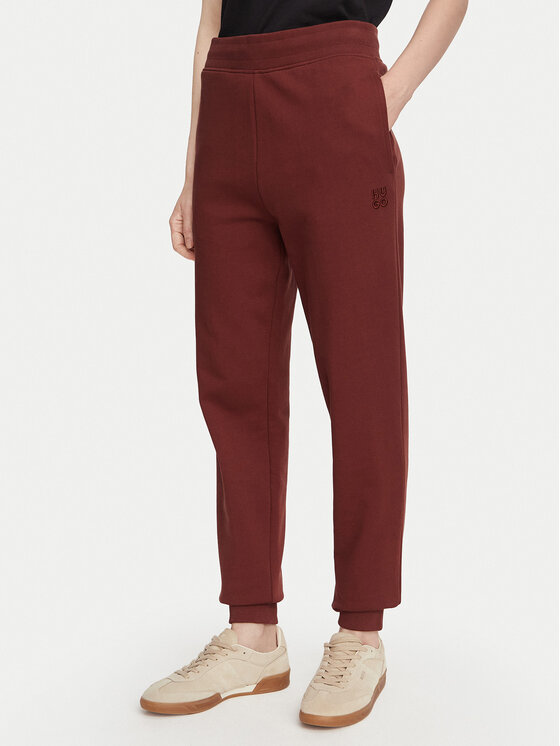 HUGO HUGO Teplákové kalhoty Nelfinia 50522417 Bordó Regular Fit