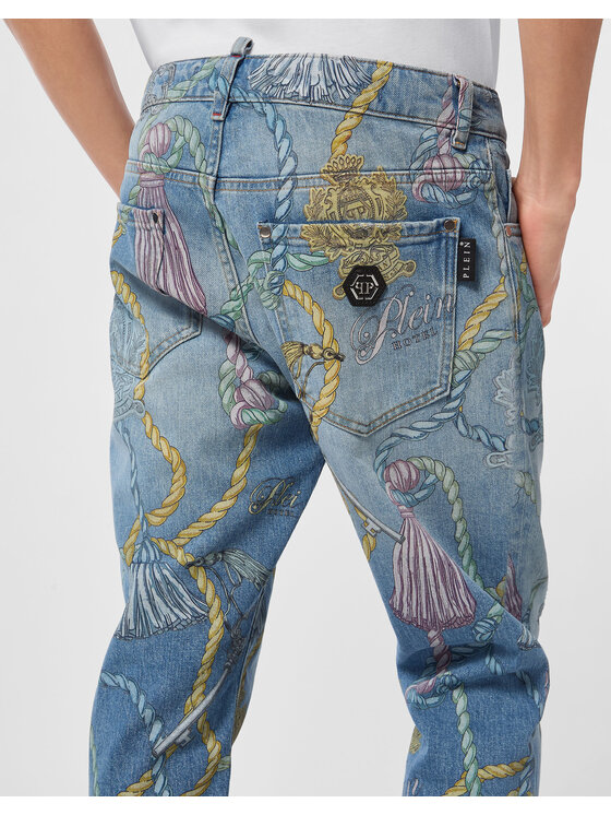 PHILIPP PLEIN PHILIPP PLEIN Jeansy 26885 Niebieski Straight Leg