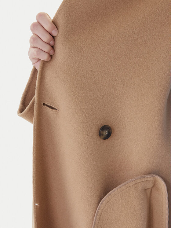 Weekend Max Mara Weekend Max Mara Palton de lână Cadine 2525016022 Bej Regular Fit