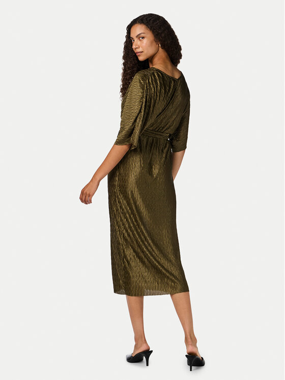 YAS YAS Koktel haljina Otolinda 26026916 Smeđa Regular Fit