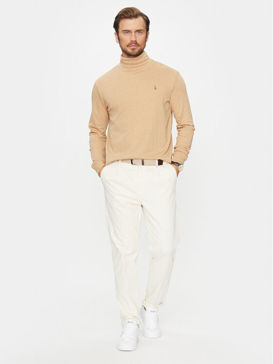 Pull sans manches droit en coton Polo Ralph Lauren en beige pour