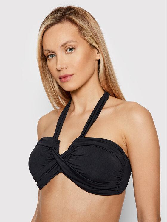 Seafolly Bikini augšdaļa Halter 33816-942 Melns