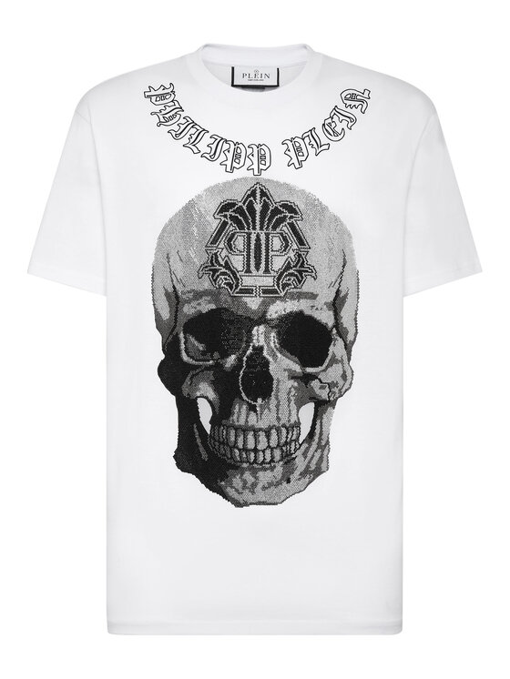 PHILIPP PLEIN PHILIPP PLEIN T-Shirt 943 Biały Regular Fit