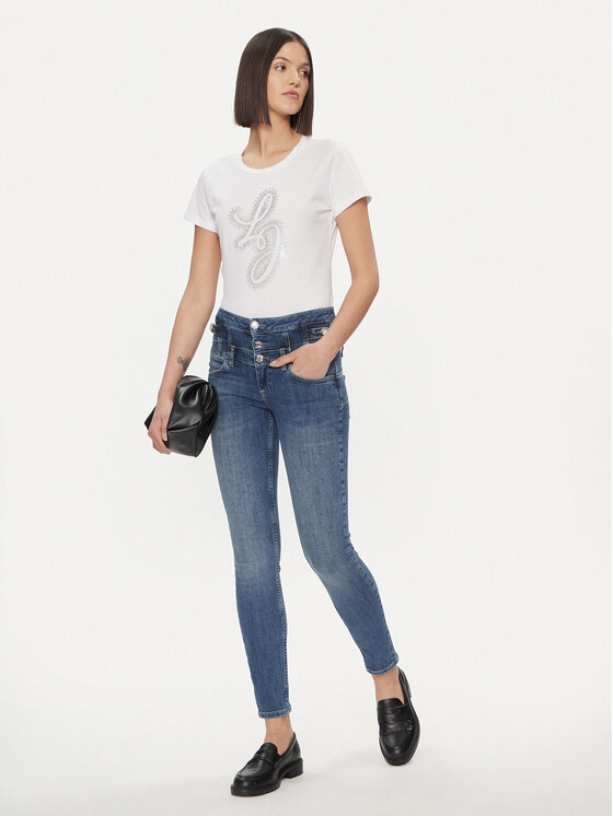 Liu Jo Liu Jo T-krekls WA4051 JS923 Balts Regular Fit